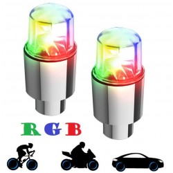 RGB LED Светещи капачки за вентили 1 брой